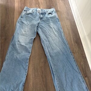 PacSun Light Blue Denim Jeans with Contrast Stitching
